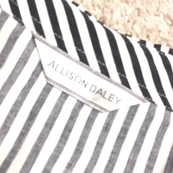 Gothic Beetlejuice Striped Button Down Rhinestone Shirt - Picture 9 of 16